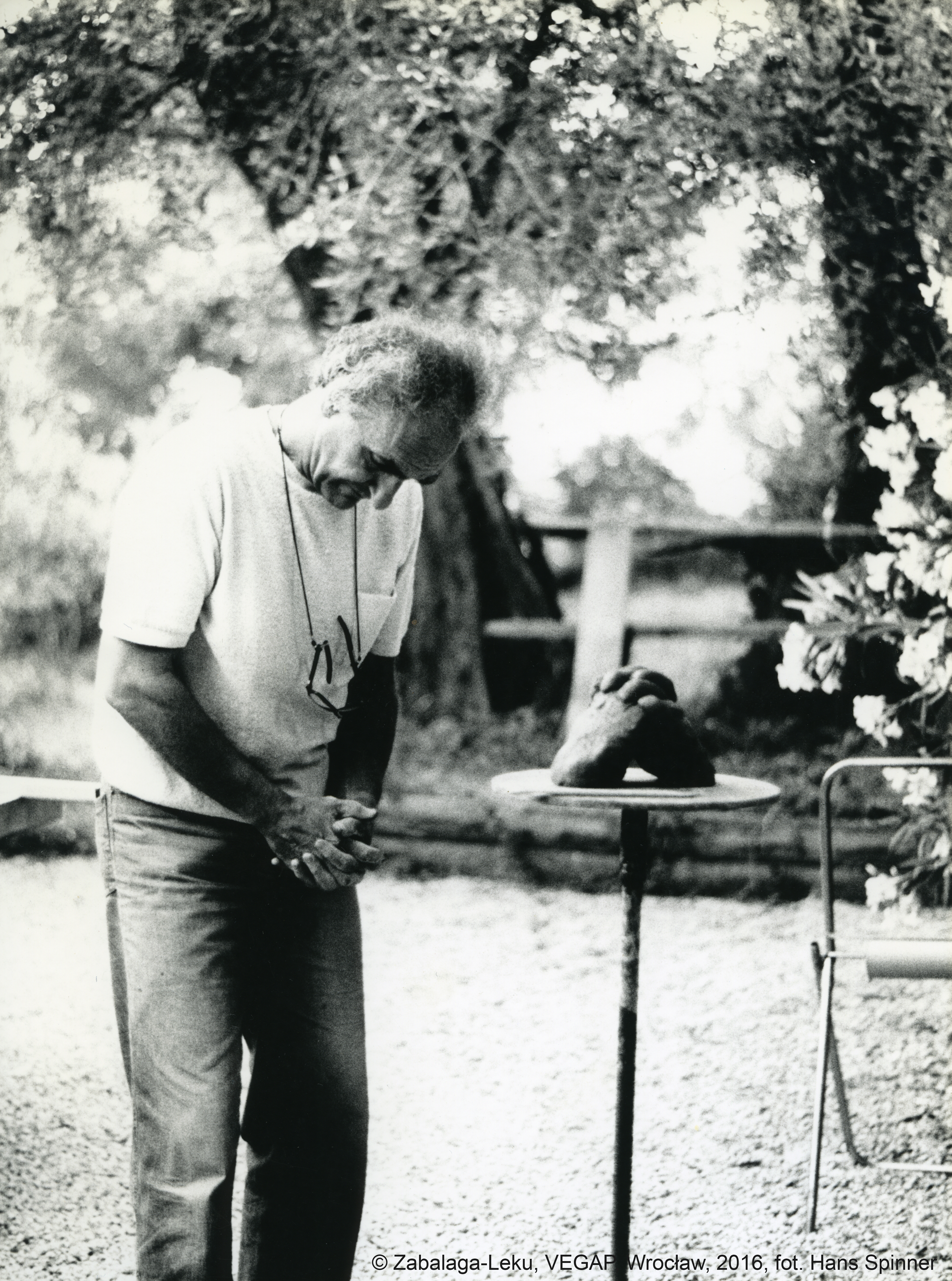 Fot. Hans Spinner, Eduardo Chillida Grasse 1984